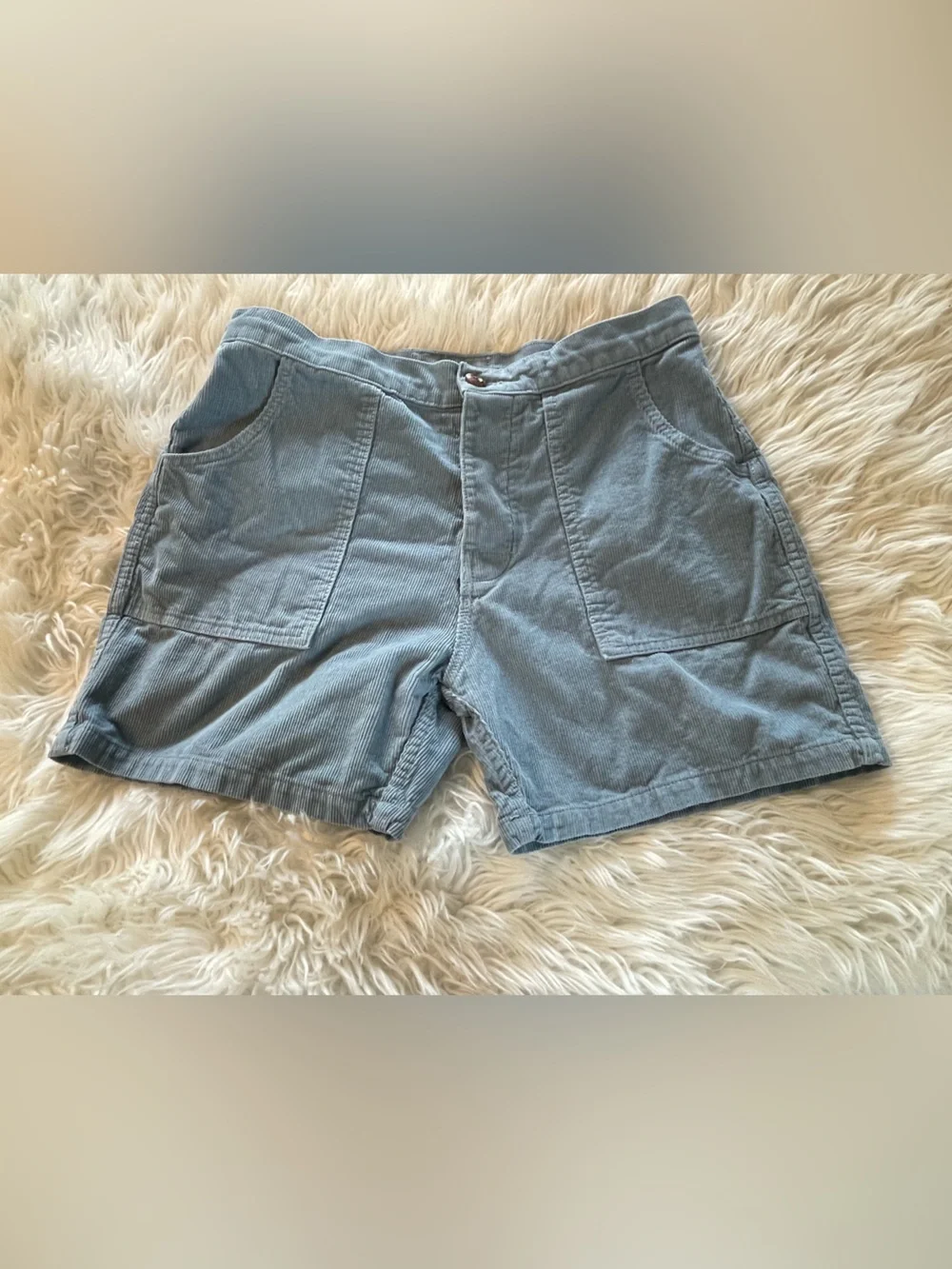 Birdwell Men’s Blue Beach Britches Corduroy Shorts. Size 32